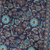 Dark Blue Brocade Indo Western with Embroidery